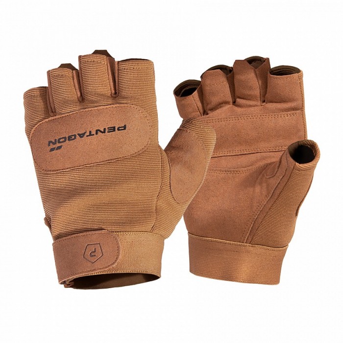 Рукавиці тактичні безпалі Pentagon Duty Mechanic 1/2 Gloves Coyote, Coyote Рукавиці тактичні безпалі Pentagon Duty Mechanic 1/2 Gloves Coyote, Coyote