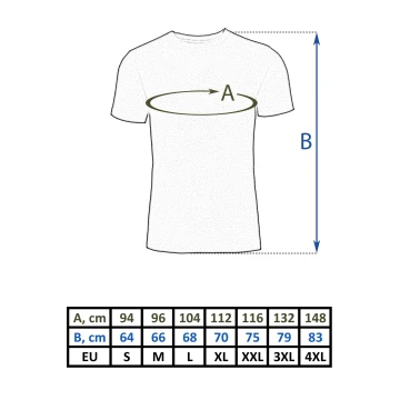 Футболка камуфляжная MIL-TEC T-Shirt Mandra Black, 3XL