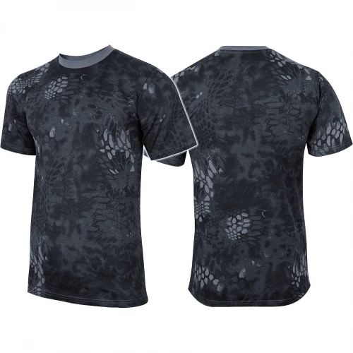 Футболка камуфляжна MIL-TEC T-Shirt Mandra Black, 3XL