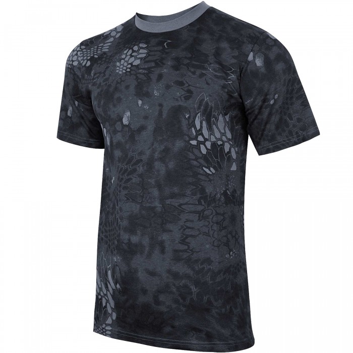 Футболка камуфляжная MIL-TEC T-Shirt Mandra Black, 3XL Футболка камуфляжная MIL-TEC T-Shirt Mandra Black, 3XL