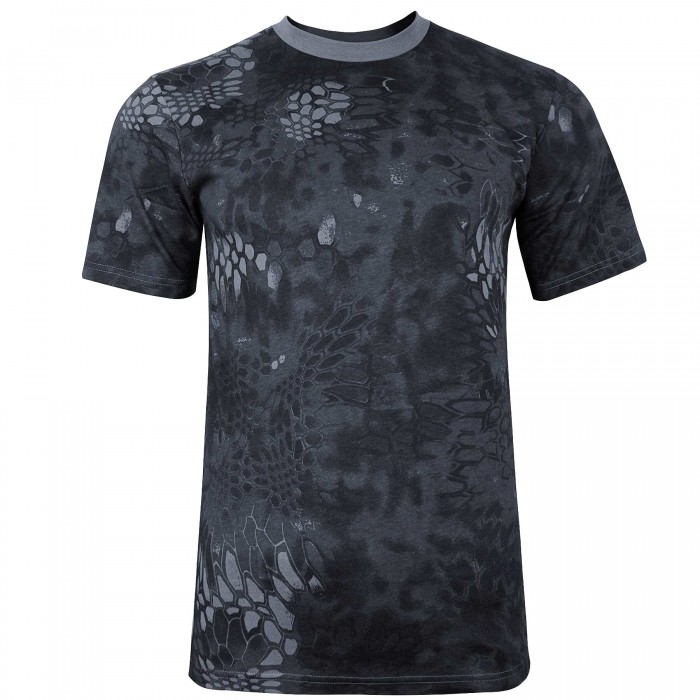 Футболка камуфляжная MIL-TEC T-Shirt Mandra Black, 3XL Футболка камуфляжная MIL-TEC T-Shirt Mandra Black, 3XL
