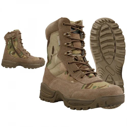 Ботинки тактические на молнии TACTICAL BOOT M.YKK ZIPPER Мультикам