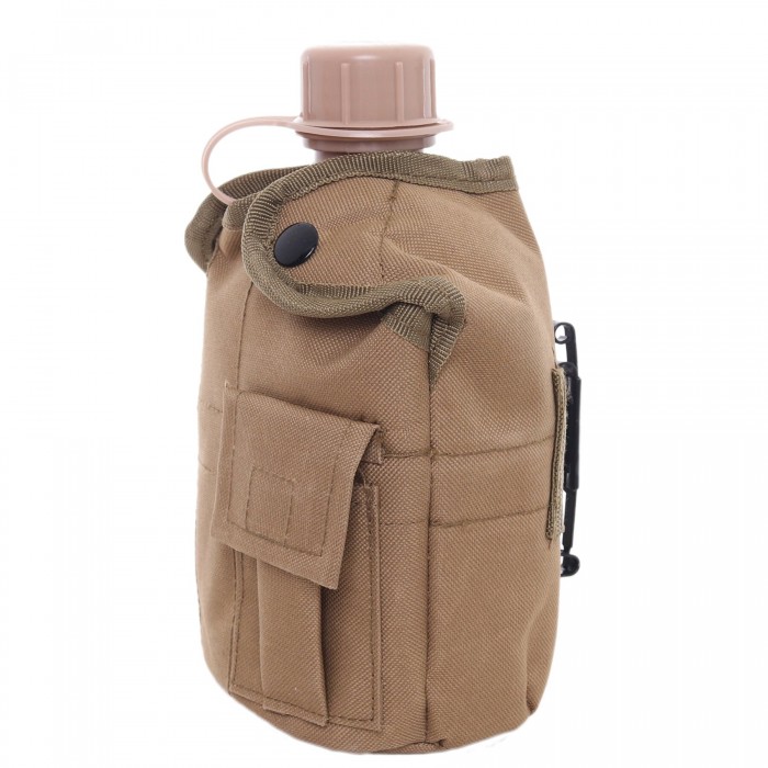 Фляга пластикова US 1L з казанком Coyote Фляга пластикова US 1L з казанком Coyote