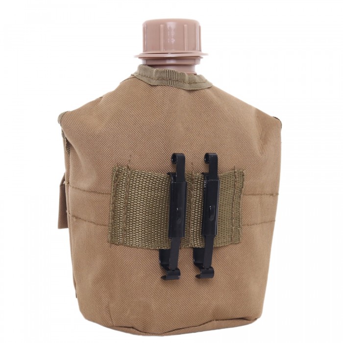 Фляга пластикова US 1L з казанком Coyote Фляга пластикова US 1L з казанком Coyote