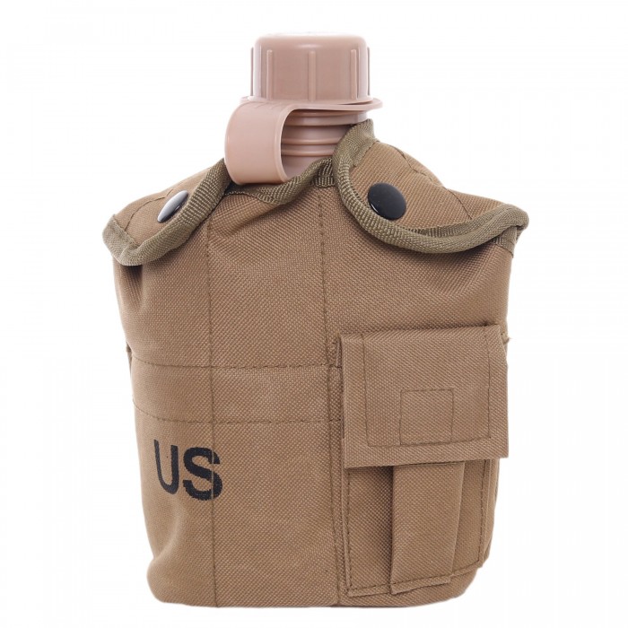 Фляга пластикова US 1L з казанком Coyote Фляга пластикова US 1L з казанком Coyote