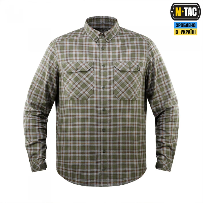 M-Tac рубашка Lumberjack Cotton Shirt, Olive/Grey M-Tac рубашка Lumberjack Cotton Shirt, Olive/Grey