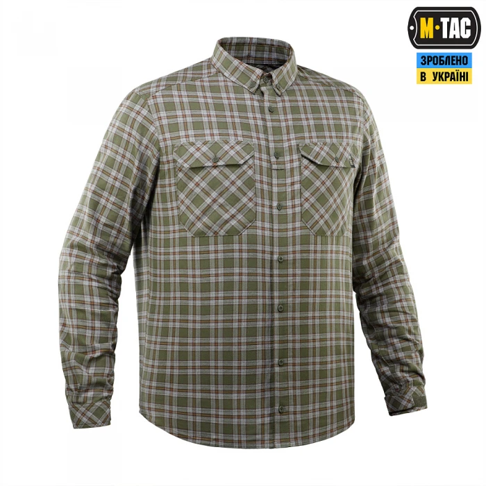 M-Tac рубашка Lumberjack Cotton Shirt, Olive/Grey M-Tac рубашка Lumberjack Cotton Shirt, Olive/Grey