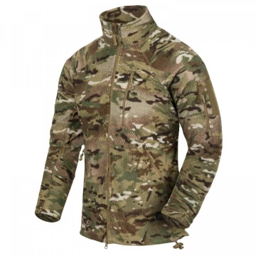 Кофта флисовая термофлис Helikon-Tex Alpha Tactical Jacket Мультикам, S