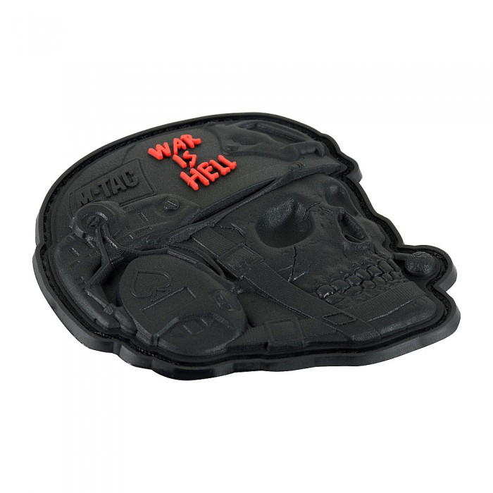 M-Tac нашивка War is Hell 3D PVC Black M-Tac нашивка War is Hell 3D PVC Black