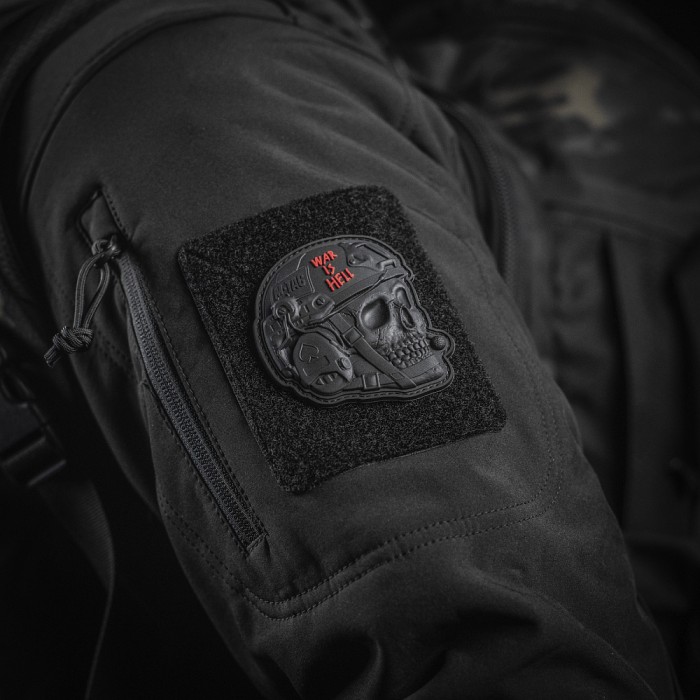 M-Tac нашивка War is Hell 3D PVC Black M-Tac нашивка War is Hell 3D PVC Black
