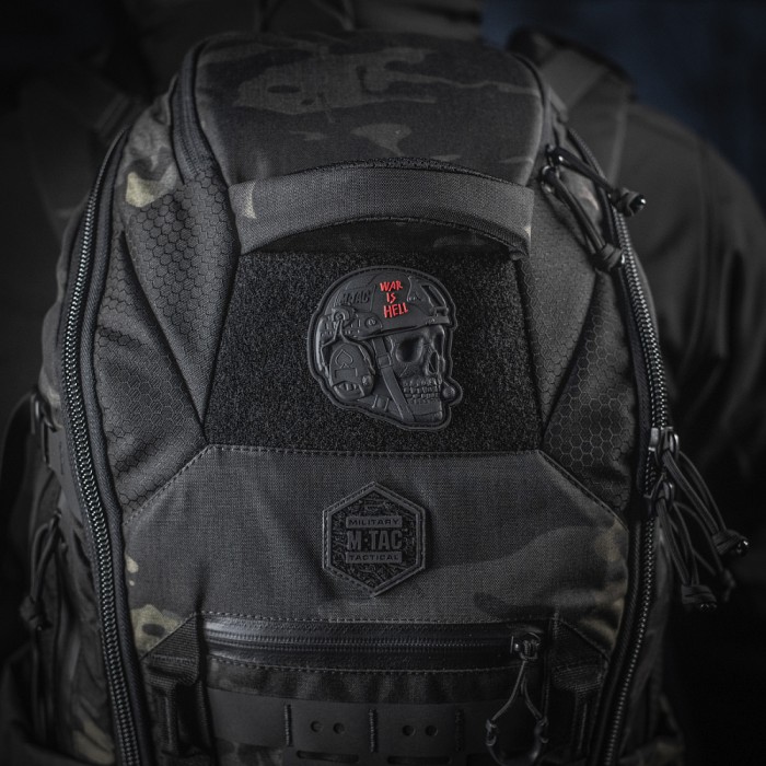 M-Tac нашивка War is Hell 3D PVC Black M-Tac нашивка War is Hell 3D PVC Black