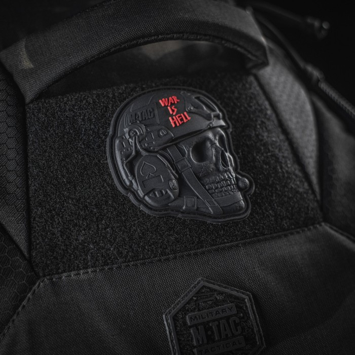 M-Tac нашивка War is Hell 3D PVC Black M-Tac нашивка War is Hell 3D PVC Black