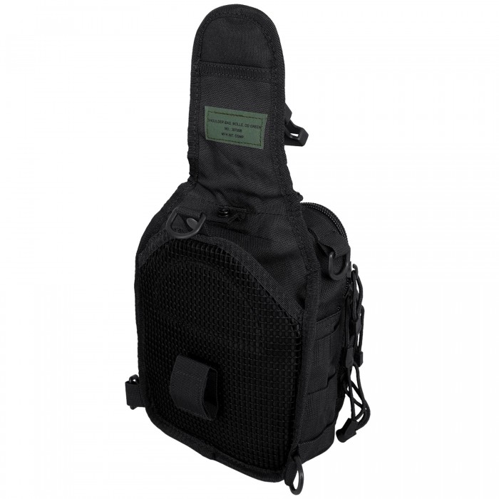 Рюкзак однолямочний MFH Shoulder Bag Black Рюкзак однолямочний MFH Shoulder Bag Black