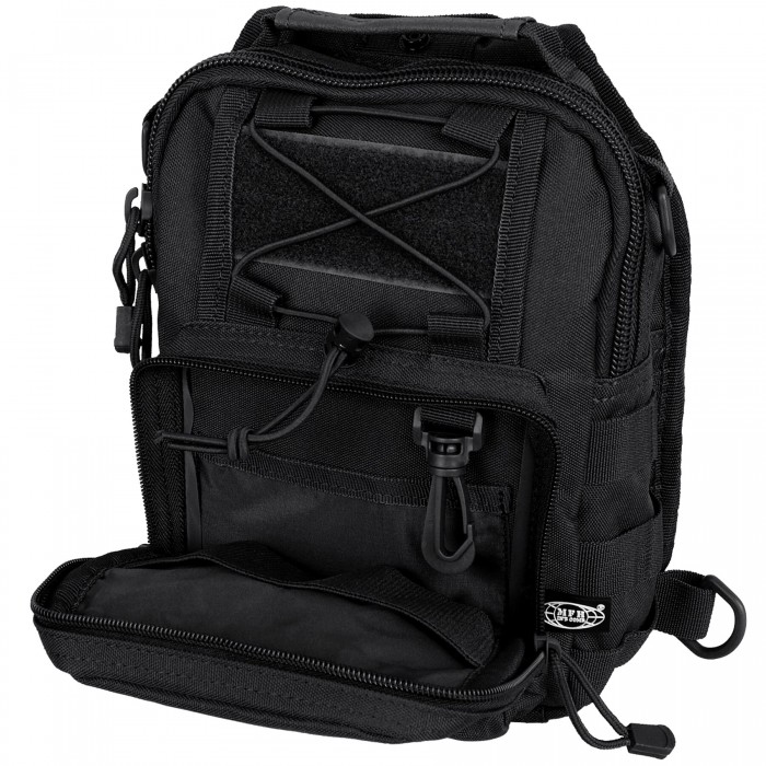 Рюкзак однолямочний MFH Shoulder Bag Black Рюкзак однолямочний MFH Shoulder Bag Black
