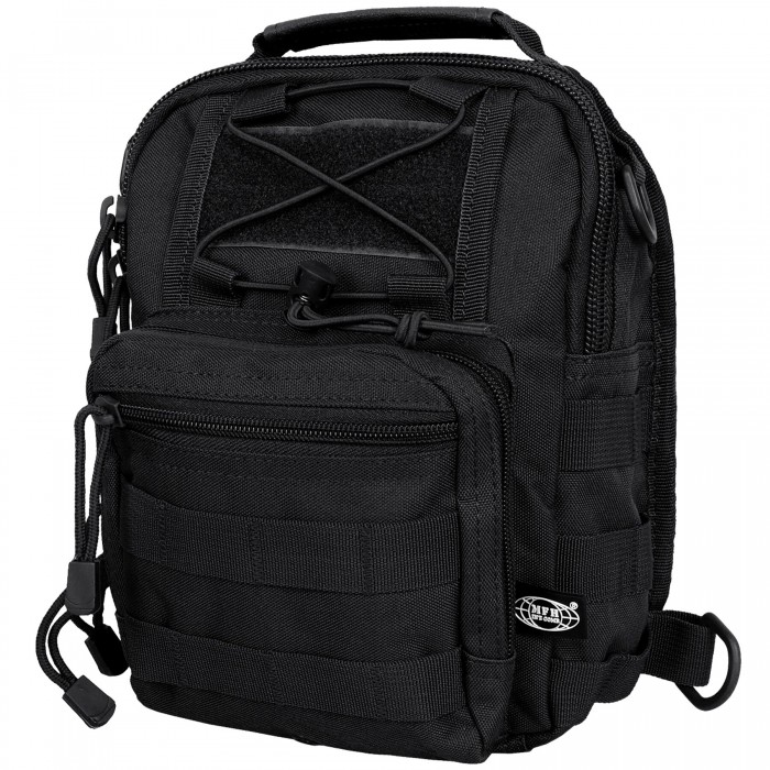 Рюкзак однолямочний MFH Shoulder Bag Black Рюкзак однолямочний MFH Shoulder Bag Black