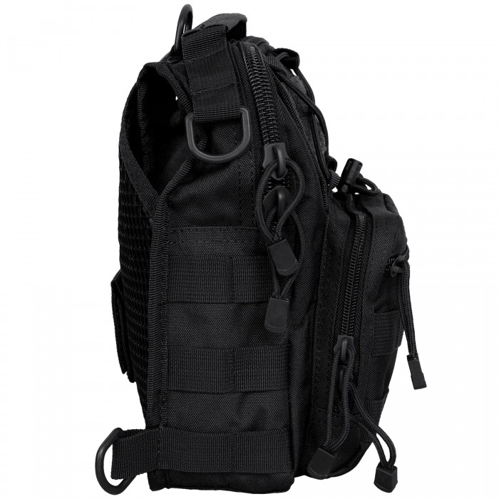 Рюкзак однолямочний MFH Shoulder Bag Black Рюкзак однолямочний MFH Shoulder Bag Black