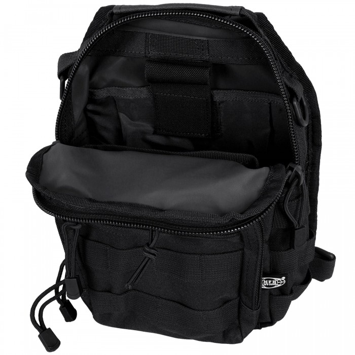 Рюкзак однолямочний MFH Shoulder Bag Black Рюкзак однолямочний MFH Shoulder Bag Black