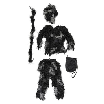 Костюм маскувальний Кікімора GHILLIE SUIT ′ANTI FIRE′ 4PC. Темний камуфляж, XL/XXL