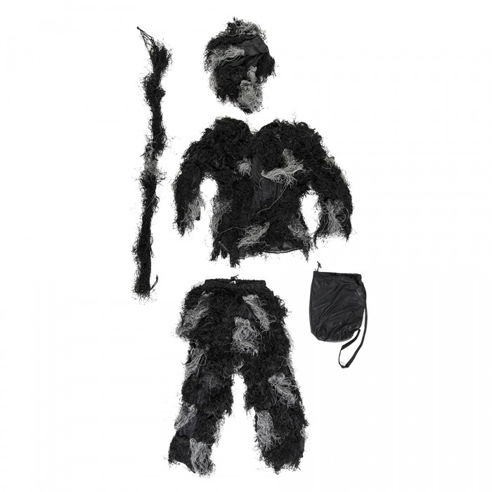 Костюм маскировочный Кикимора GHILLIE SUIT ′ANTI FIRE′ 4PC. Темный камуфляж, XL/XXL Костюм маскировочный Кикимора GHILLIE SUIT ′ANTI FIRE′ 4PC. Темный камуфляж, XL/XXL