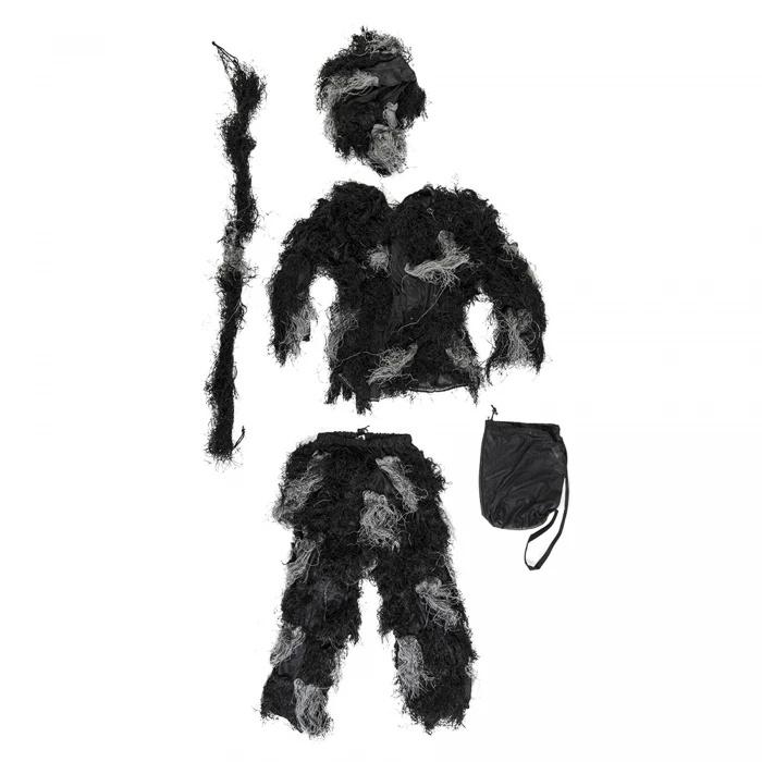 Костюм маскувальний Кікімора GHILLIE SUIT ′ANTI FIRE′ 4PC. Темний камуфляж, М/L Костюм маскувальний Кікімора GHILLIE SUIT ′ANTI FIRE′ 4PC. Темний камуфляж, М/L