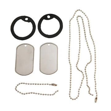 Комплект жетонов с резиновыми глушителями MIL-TEC Dog Tag Set