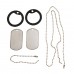 Комплект жетонів з гумовими глушниками MIL-TEC Dog Tag Set