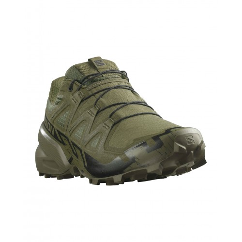 Кроссовки Salomon Speedcross 6 Forces Green/Black, Olive Green, UK 8 / EU 42, 26,5см