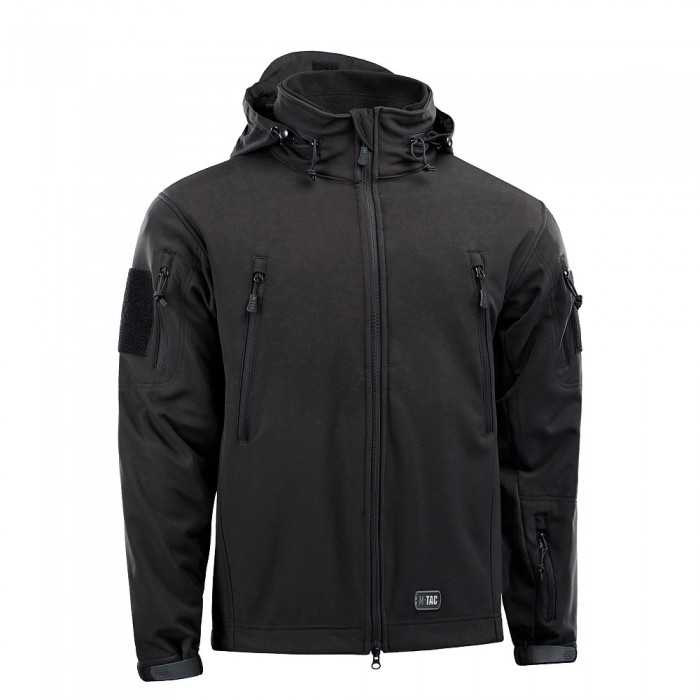 Куртка M-TAC Soft Shell с подстежкой Черная Куртка M-TAC Soft Shell с подстежкой Черная