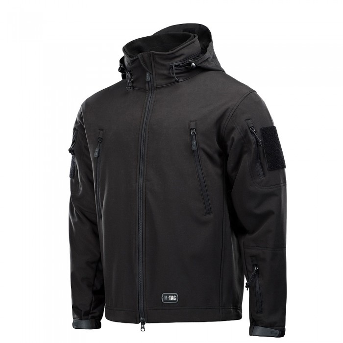 Куртка M-TAC Soft Shell с подстежкой Черная Куртка M-TAC Soft Shell с подстежкой Черная