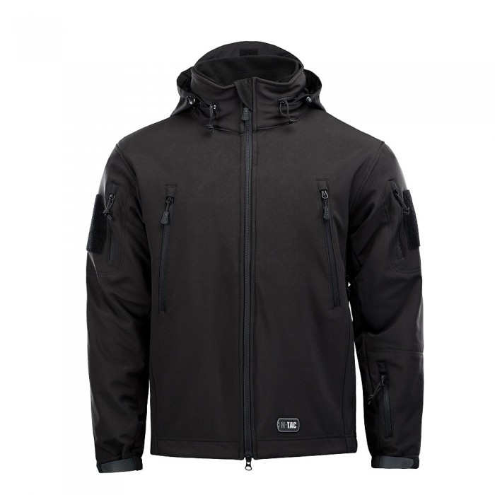 Куртка M-TAC Soft Shell с подстежкой Черная Куртка M-TAC Soft Shell с подстежкой Черная
