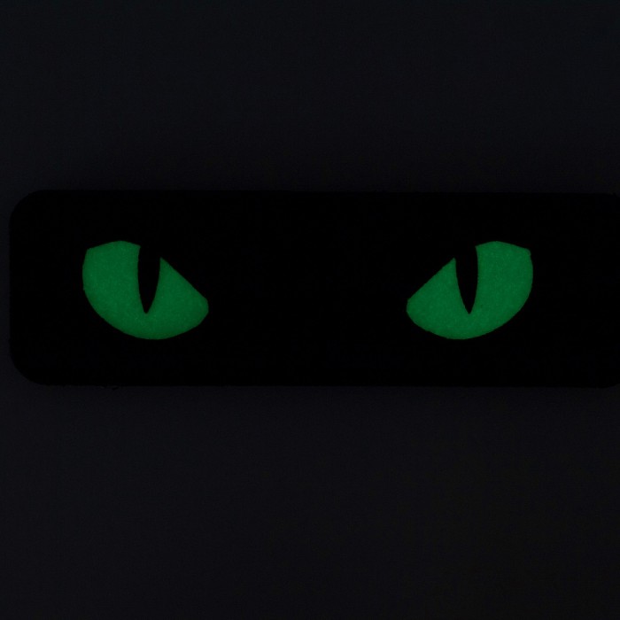 M-Tac нашивка Cat Eyes Laser Cut Black/GID, Black M-Tac нашивка Cat Eyes Laser Cut Black/GID, Black