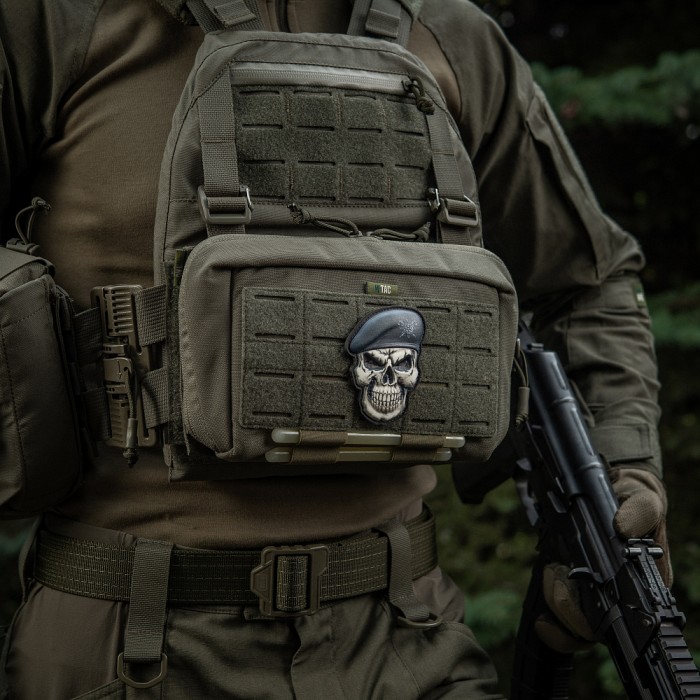 M-Tac нашивка Череп у береті (Гірська піхота) M-Tac нашивка Череп у береті (Гірська піхота)