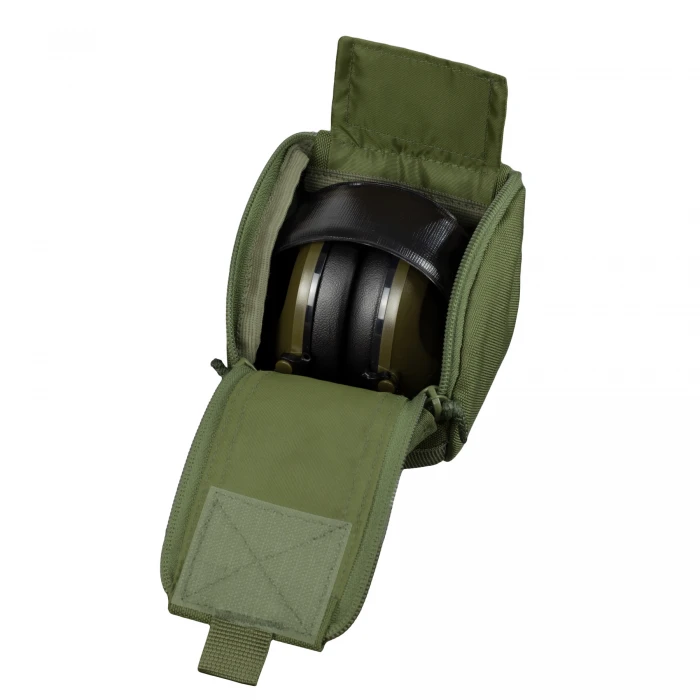 Подсумок для тактических наушников MOLLE Olive Подсумок для тактических наушников MOLLE Olive