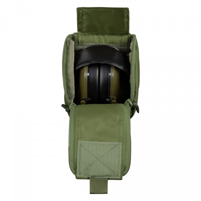 Підсумок для тактичних навушників MOLLE Olive Підсумок для тактичних навушників MOLLE Olive