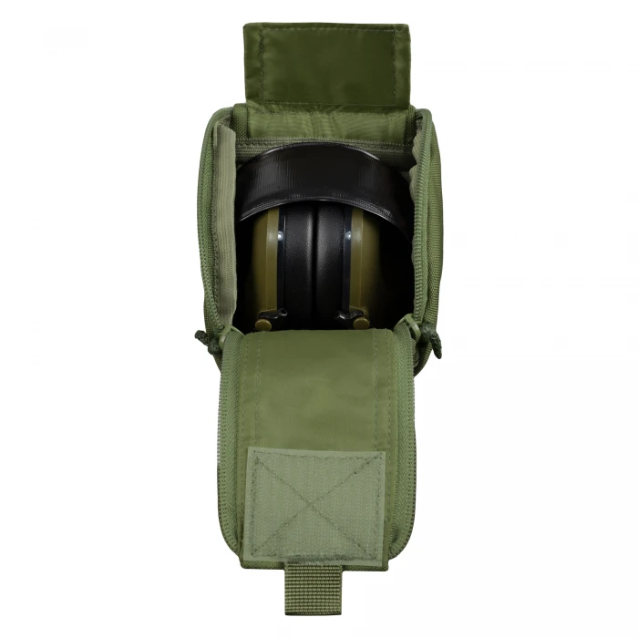 Подсумок для тактических наушников MOLLE Olive Подсумок для тактических наушников MOLLE Olive