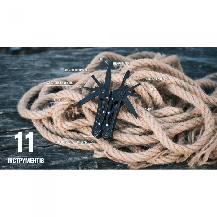 Мультитул Ganzo G104 S Чорний, Black Мультитул Ganzo G104 S Чорний, Black
