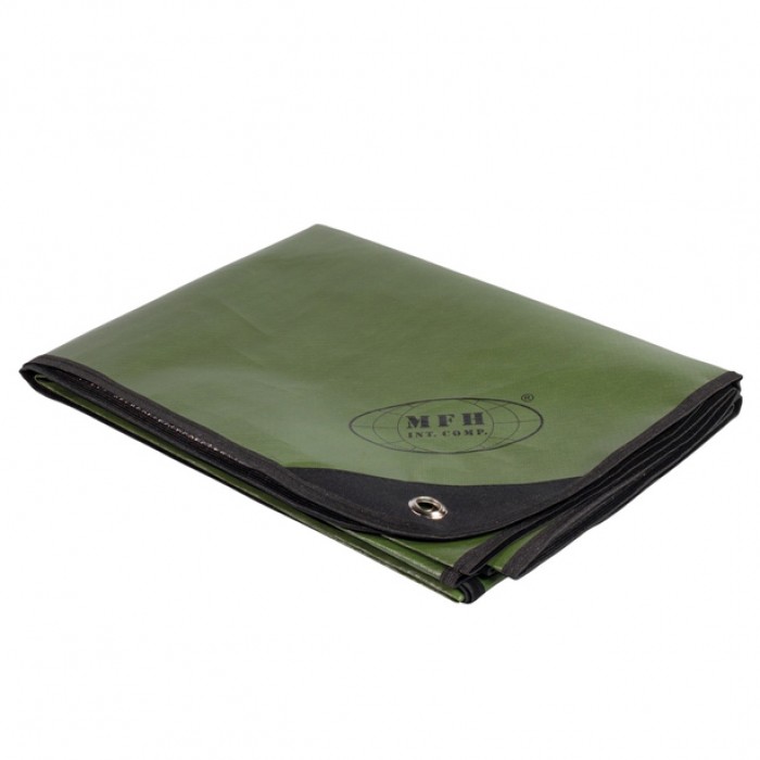 Брезент спасательный MFH Emergency Tarp Olive с алюминиевым покрытием Брезент спасательный MFH Emergency Tarp Olive с алюминиевым покрытием