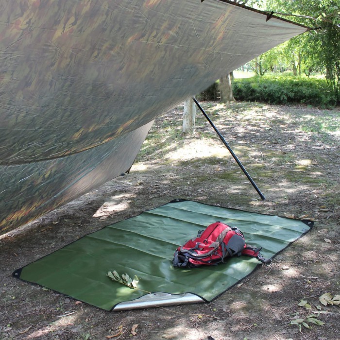 Брезент спасательный MFH Emergency Tarp Olive с алюминиевым покрытием Брезент спасательный MFH Emergency Tarp Olive с алюминиевым покрытием