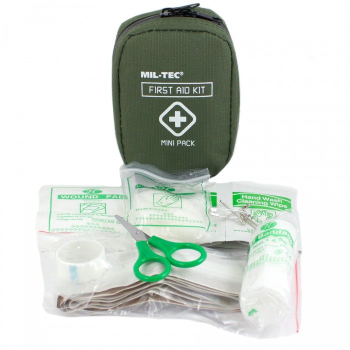 Аптечка першої допомоги MIL-TEC Mini Pack Olive Аптечка першої допомоги MIL-TEC Mini Pack Olive