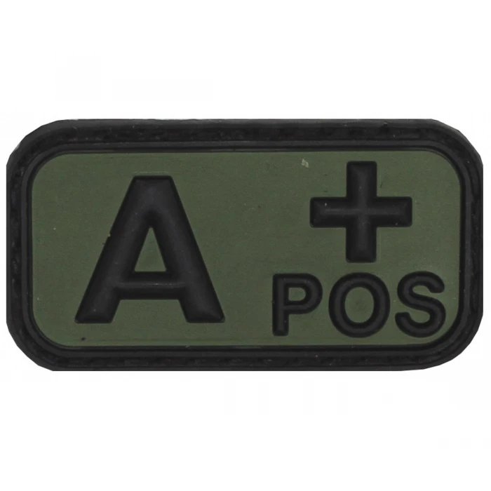 Нашивка група крові A(II) Rh+ Olive Нашивка група крові A(II) Rh+ Olive