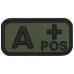 Нашивка група крові A(II) Rh+ Olive