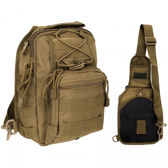 Рюкзак однолямочний MFH Shoulder Bag Coyote Tan Рюкзак однолямочний MFH Shoulder Bag Coyote Tan
