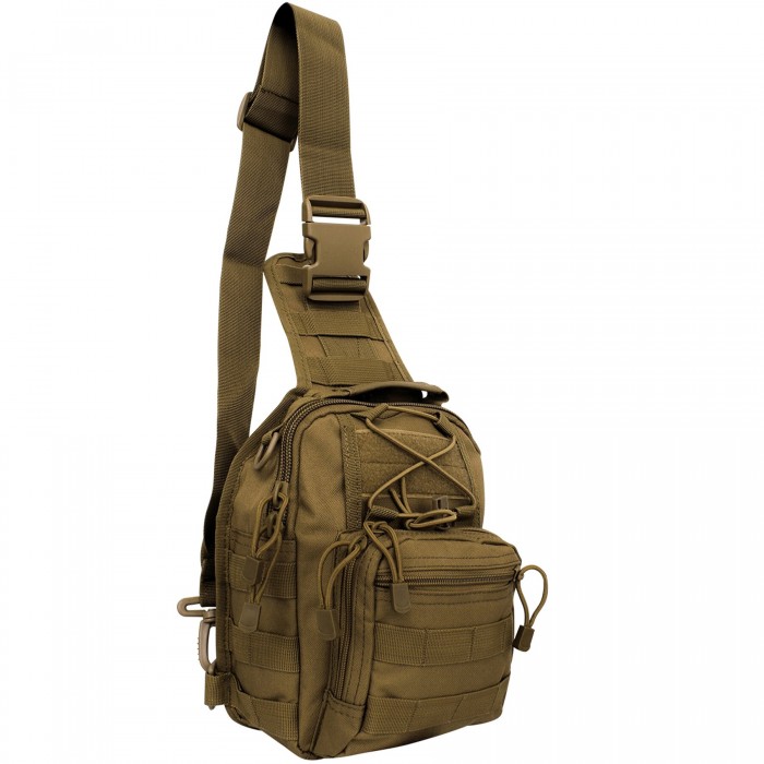 Рюкзак однолямочний MFH Shoulder Bag Coyote Tan Рюкзак однолямочний MFH Shoulder Bag Coyote Tan