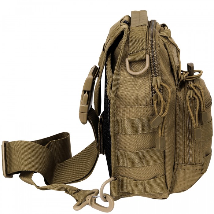 Рюкзак однолямочний MFH Shoulder Bag Coyote Tan Рюкзак однолямочний MFH Shoulder Bag Coyote Tan