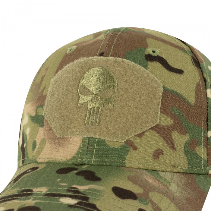 Тактична бейсболка «Punisher» Rip-Stop Multicam Тактична бейсболка «Punisher» Rip-Stop Multicam