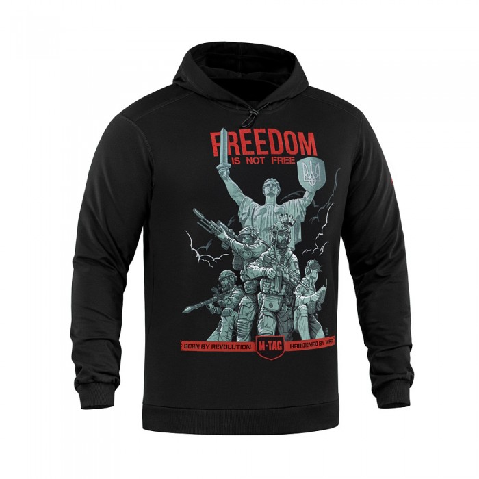 Кофта з принтом M-Tac Hoodie Freedom, Black Кофта з принтом M-Tac Hoodie Freedom, Black