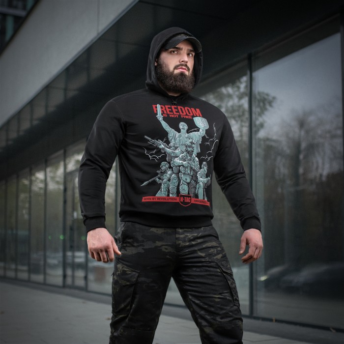 Кофта з принтом M-Tac Hoodie Freedom, Black Кофта з принтом M-Tac Hoodie Freedom, Black
