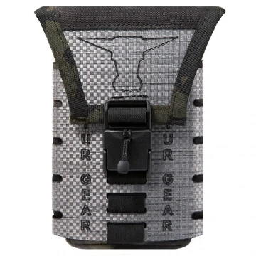 Закрытый подсумок для смартфона TUR Gear с противоударным полимером, Black MultiCam