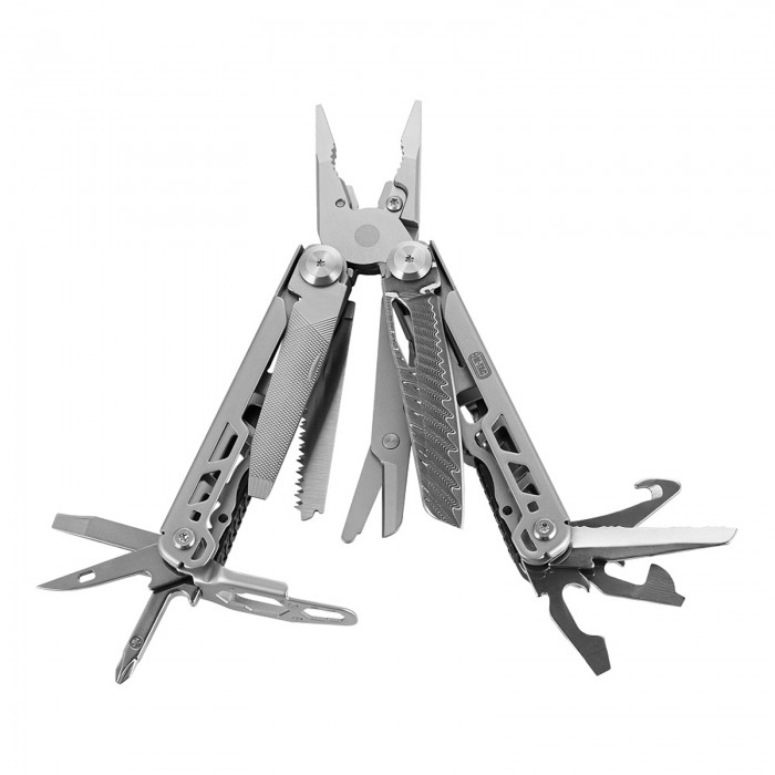Мультитул M-Tac Type 12 Steel/Damascus, Silver Мультитул M-Tac Type 12 Steel/Damascus, Silver