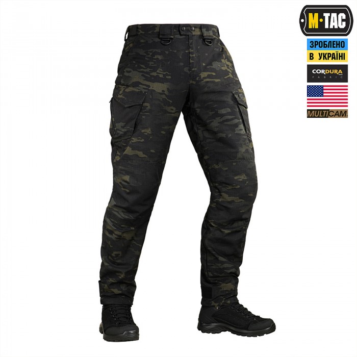 Брюки тактические демисезонные M-Tac Aggressor Elite NYCO Extreme, Black MultiCam Брюки тактические демисезонные M-Tac Aggressor Elite NYCO Extreme, Black MultiCam